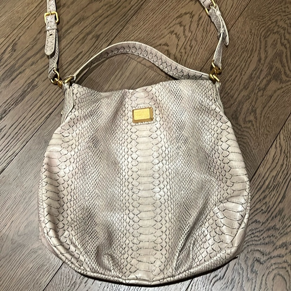 Marc Jacobs messenger faux python handbag